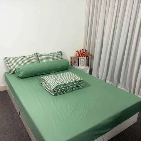 Bộ Chăn Ga Cotton Microfiber Mềm Êm - 5 Món Bọc Nệm Cao 20cm, Thiết Kế Sang Trọng, An Toàn Cho Giấc Ngủ Hoàn Hảo