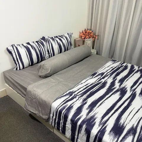 Bộ Chăn Ga Cotton Microfiber 5 Món - êm ái, thoáng mát, bọc nệm cao 20cm, an toàn cho sức khỏe, thiết kế đẹp mắt cho phòng ngủ.