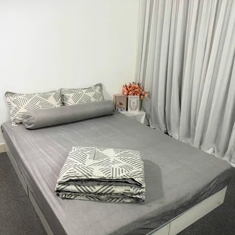 Bộ Chăn Ga Cotton Microfiber Cao Cấp 5 Món - Bọc Nệm 20cm, Êm Ái và Thoáng Khí - Giấc Ngủ Hoàn Hảo