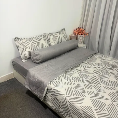 Bộ Chăn Ga Cotton Microfiber Cao Cấp 5 Món - Bọc Nệm 20cm, Êm Ái và Thoáng Khí - Giấc Ngủ Hoàn Hảo