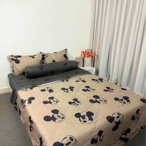 Bộ Chăn Ga Cotton Microfiber 5 Món Êm Ái Bọc Nệm Cao 20cm - Thiết Kế Sang Trọng Cho Giấc Ngủ Hoàn Hảo
