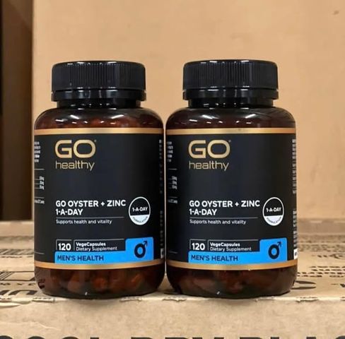 Tinh Chất Hàu Go Oyster Plus Zinc Go Healthy 120 Viên 