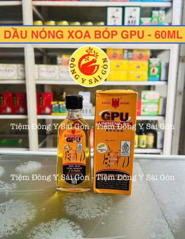Dầu xoa bóp MINYAK URUT GPU 60ml - Giảm đau cơ, khớp, phù hợp cho vận động viên và massage, chiết xuất 100% thiên nhiên.