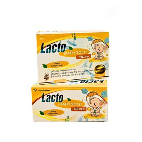 Cốm LACTO BABYGOLD PLUSS - Bổ Sung Vitamin & Kẽm - Tăng Cường Sức Khỏe Trẻ Nhỏ - Hộp 30 Gói x 3gr