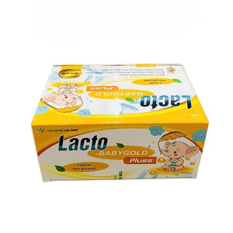 Cốm LACTO BABYGOLD PLUSS - Bổ Sung Vitamin & Kẽm - Tăng Cường Sức Khỏe Trẻ Nhỏ - Hộp 30 Gói x 3gr