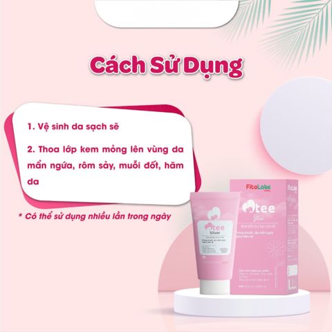 Kem Bôi Muỗi Đốt Cho Bé Fitolabs Otee Silver 30g - Làm Dịu Vết Cắn, Giảm Sưng Ngứa, An Toàn Cho Da Nhạy Cảm Trẻ Em