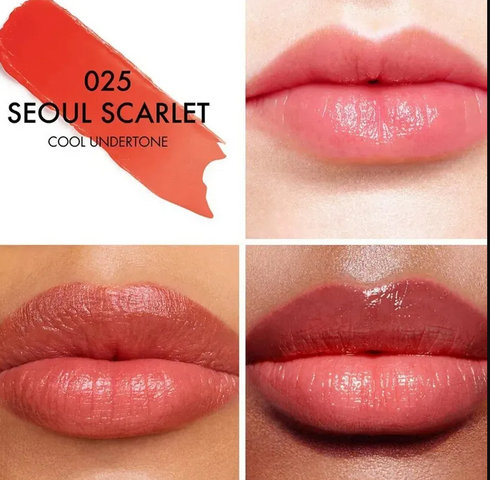 Son Dưỡng Dior Addict Lip Glow 025 Seoul Scarlet - Son Môi Đỏ Cam Dưỡng Ẩm Sang Trọng, Chất Lượng Cao Cấp từ Thương Hiệu Dior