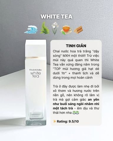 Nước hoa Elizabeth Arden White Tea Eau Florale 10ml - Hương thơm thanh khiết, nhẹ nhàng, tinh tế cho phái đẹp, món quà hoàn hảo cho mọi dịp