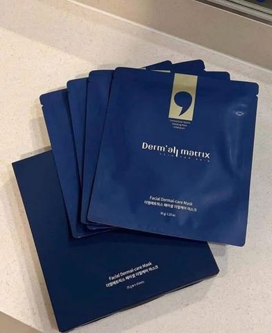Mặt Nạ Derm All Matrix Hàn Quốc - Bộ 4 Miếng Cung Cấp Độ Ẩm và Làm Mềm Da - Sản Phẩm Chăm Sóc Da Đẹp Tự Nhiên