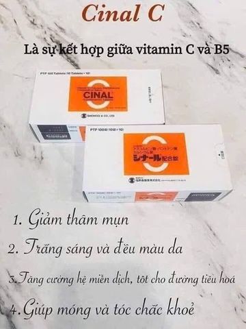 Viên Uống Cinal C 100 Viên Chính Hãng Nhật Bản – Thực Phẩm Bổ Sung Vitamin C, Hỗ Trợ Làm Sáng Da, Chăm Sóc Sắc Đẹp