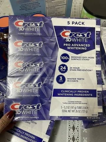 Set 5 Kem Đánh Răng Crest 3D White Ultra 3IN1 147g - Làm Trắng Răng, Bảo Vệ Sức Khỏe Răng Miệng, Hơi Thở Thơm Mát