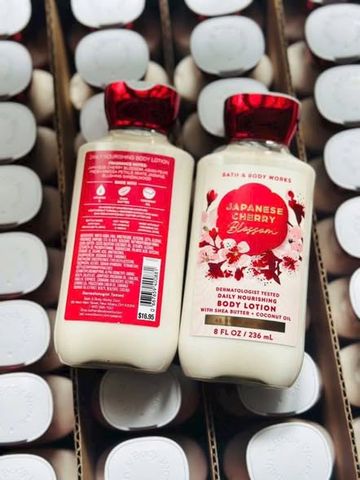 Dưỡng thể Bath & Body Works Hoa Anh Đào Nhật Bản - Kem Dưỡng Trắng Da, Dưỡng Ẩm, Thư Giãn Da, Sản Phẩm Mỹ Phẩm Mỹ 100% Tự Nhiên
