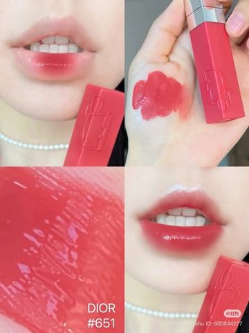 (Xách tay) Son Kem Dior 651 Addict Lip Tint - Son Lì Tự Nhiên Màu Hồng 5ml, Phù Hợp Với Mọi Kiểu Trang Điểm