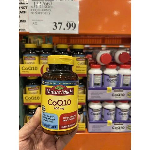 Viên Uống Bổ Tim Mạch CoQ10 400mg Nature Made - Hỗ Trợ Sức Khỏe Tim Mạch Ngừa Đột Quỵ, Hộp 90 Viên