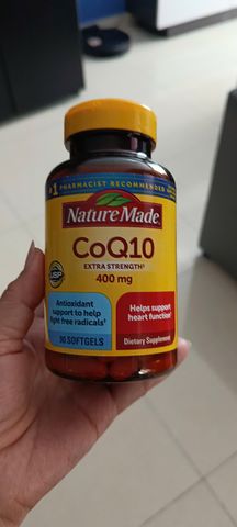 Viên Uống Bổ Tim Mạch CoQ10 400mg Nature Made - Hỗ Trợ Sức Khỏe Tim Mạch Ngừa Đột Quỵ, Hộp 90 Viên