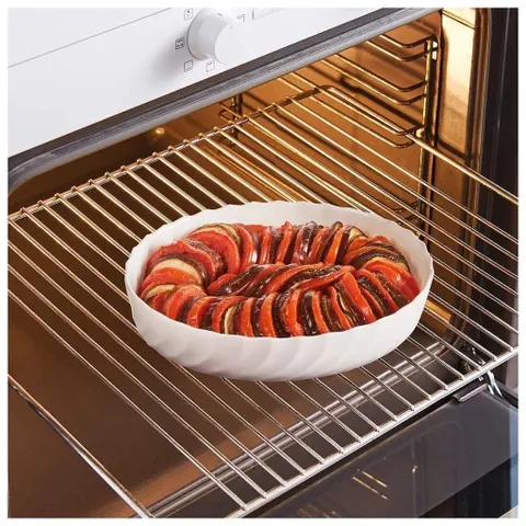Khay Nướng Thủy Tinh Luminarc Trianon Oval 36x28cm - An Toàn Cho Lò Nướng, Lò Vi Sóng Và Máy Rửa Bát - Hàng Chính Hãng Pháp