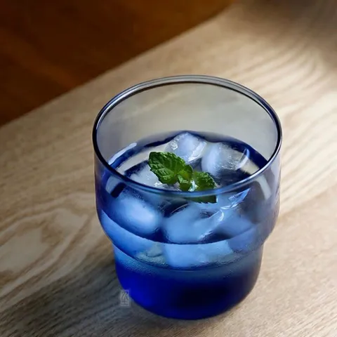 Bộ 6 cốc thủy tinh thấp Luminarc LogT Blue 220ml - Thiết kế tinh tế, an toàn cho sức khỏe, hàng chính hãng
