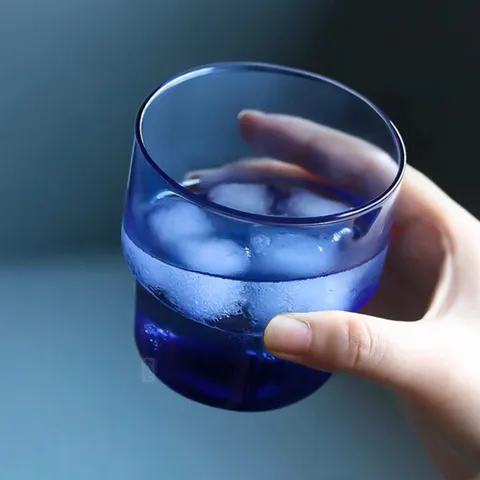 Bộ 6 cốc thủy tinh thấp Luminarc LogT Blue 220ml - Thiết kế tinh tế, an toàn cho sức khỏe, hàng chính hãng