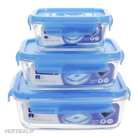 Hộp thủy tinh Luminarc Purebox 38.5cl - An toàn, chịu nhiệt, bền bỉ cho thực phẩm - Hàng chính hãng từ Pháp