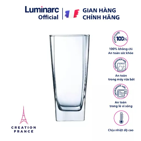 Bộ 6 cốc thủy tinh Luminarc Sterling 330ml - Chất liệu cường lực, an toàn cho sức khỏe, thiết kế hiện đại, hàng chính hãng