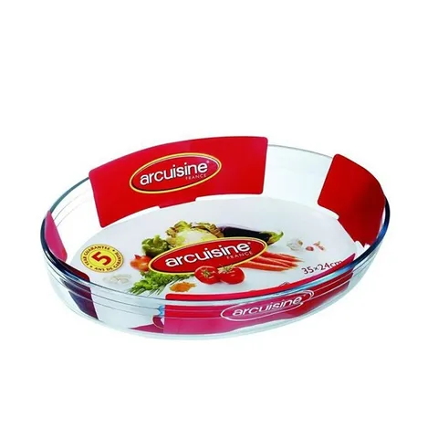 Khay Nướng Thủy Tinh Hình Ovan Arcuisine 39x27cm - An Toàn Trong Lò Nướng và Lò Vi Sóng - Xuất Xứ Pháp