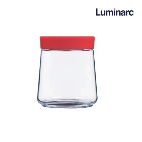 Bộ 3 Hũ Thủy Tinh Luminarc Swing 750ml - Hũ Đựng Gia Vị Chất Lượng Cao Có Nắp Đỏ, Thực Phẩm An Toàn, Thiết Kế Hiện Đại