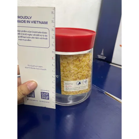 Bộ 3 Hũ Thủy Tinh Luminarc Swing 750ml - Hũ Đựng Gia Vị Chất Lượng Cao Có Nắp Đỏ, Thực Phẩm An Toàn, Thiết Kế Hiện Đại