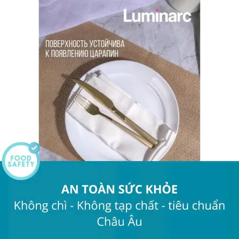 Bộ 6 Đĩa Thủy Tinh Nông Lòng Luminarc Cannes 19cm - An Toàn Lò Vi Sóng, Kháng Vỡ, Dễ Dàng Vệ Sinh