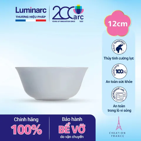 Bộ 6 bát Luminarc Diwali Granit 12cm - Thủy tinh cao cấp an toàn, dùng cho vi sóng và máy rửa bát, thiết kế sang trọng Châu Âu