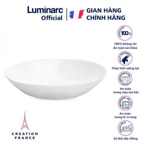 Bộ 6 đĩa chấm gia vị thủy tinh Luminarc Diwali 11cm - Sang trọng, dễ vệ sinh, an toàn cho sức khỏe - Hàng chính hãng từ Pháp