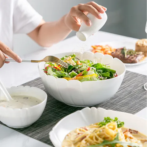 Bộ 6 bát tô thủy tinh Luminarc Lotusia 21cm - Chén canh, salad cao cấp, hàng chính hãng, sang trọng, dễ dàng vệ sinh