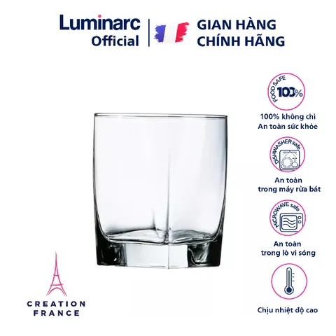 Bộ 6 cốc thủy tinh Luminarc Sterling 300ml - Cốc cao cấp, an toàn cho sức khỏe, bền đẹp, lý tưởng cho gia đình và tiệc tùng