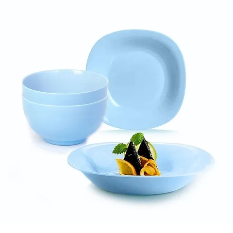 Bộ 6 bát thủy tinh Luminarc Diwali Light Blue 12cm - Bát đĩa sang trọng, chịu nhiệt, an toàn cho sức khỏe