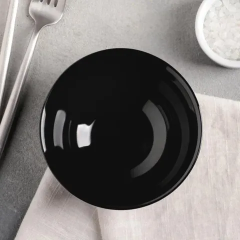 Bộ 6 bát thủy tinh Luminarc Everyday 12cm màu đen - Hàng chính hãng, an toàn cho máy rửa bát và lò vi sóng, thiết kế hiện đại