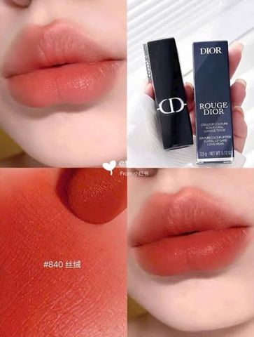 Son Môi Dior Rouge Dior 846 Concorde Velvet Finish 3.5g - Chất Son Mềm Mượt, Bám Màu Lâu, Dưỡng Ẩm, Trang Điểm Sang Trọng