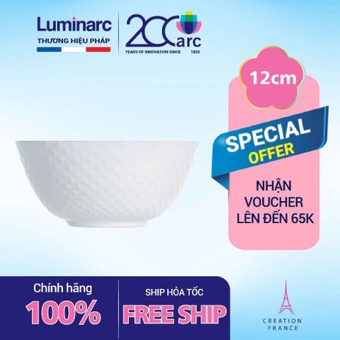 Bộ 10 Bát Thủy Tinh Luminarc D-Precious 12cm - An Toàn Lò Vi Sóng & Máy Rửa Bát, Sang Trọng & Chịu Nhiệt Tối Ưu