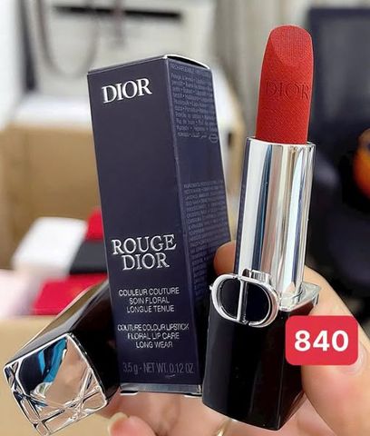 Son Dior Velvet 840 Màu Đỏ Gạch - Son Môi Dưỡng Ẩm Cao Cấp, Chất Lượng Mỹ, Thiết Kế Sang Trọng, Đẹp Tự Nhiên