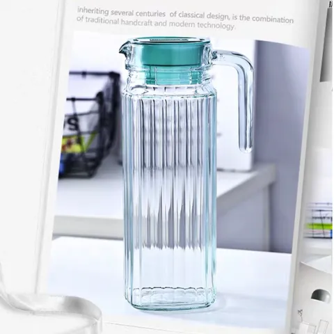 Bộ 2 Bình Thủy Tinh Luminarc Quadro Ice Green 1.1L - Thiết Kế Hiện Đại, An Toàn, Chống Xước, Dùng trong Máy Rửa Bát