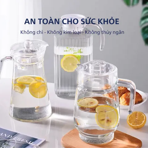 Bộ 2 Bình Thủy Tinh Luminarc Tivoli 1.6L - Bình Đựng Nước Cao Cấp, An Toàn Sức Khỏe, Thiết Kế Hiện Đại, Hàng Chính Hãng