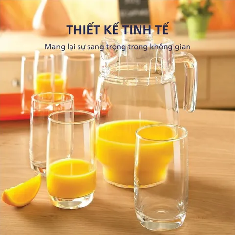 Bộ 2 Bình Thủy Tinh Luminarc Tivoli 1.6L - Bình Đựng Nước Cao Cấp, An Toàn Sức Khỏe, Thiết Kế Hiện Đại, Hàng Chính Hãng