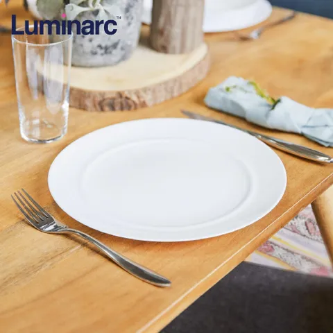 Bộ 6 Đĩa Thủy Tinh Nông Lòng Luminarc Everyday 19cm - Hàng Chính Hãng, Chống Xước, An Toàn Với Lò Vi Sóng