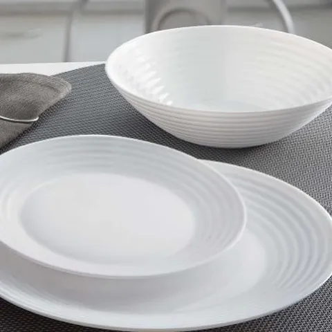 Bộ 6 Đĩa Thủy Tinh Chịu Nhiệt Luminarc Harena 27cm Dùng Lò Vi Sóng - Hàng Chính Hãng An Toàn, Thiết Kế Hiện Đại, Tiện Ích Cho Bếp