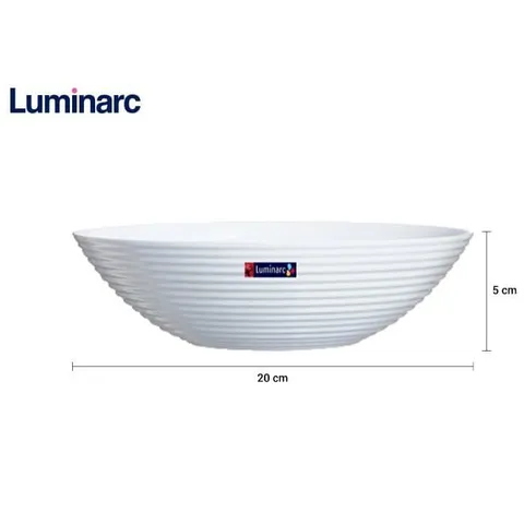 Bộ 6 Bát Tô Thủy Tinh Luminarc Harena 20cm N5416 - An Toàn Lò Vi Sóng, Hàng Chính Hãng, Phong Cách Hiện Đại