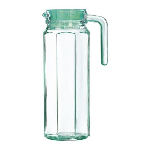 Bộ 2 Bình Thủy Tinh Luminarc Octime Ice Green 1.1L - Đựng Nước An Toàn, Kiểu Dáng Hiện Đại, Hàng Chính Hãng Pháp