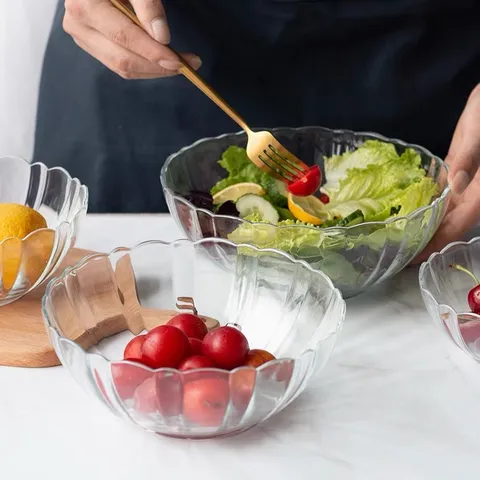 Bộ 6 bát tô thủy tinh Luminarc Arcade 18cm - Bát đựng salad hình hoa, bát chất lượng cao, thiết kế hiện đại, an toàn cho sức khỏe.