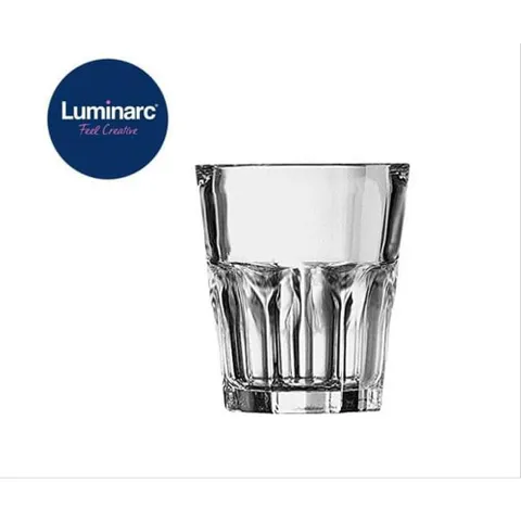 Bộ cốc thấp Luminarc Granity 6 chiếc D0784 - Thủy tinh an toàn 20cl cho quán cà phê, thiết kế tinh tế, hàng chính hãng Pháp