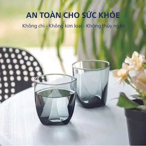 Bộ 6 Cốc Thủy Tinh Luminarc Eiffel Grey 300ml V2957 Cao Cấp Chính Hãng - Phong Cách Hiện Đại Từ Thương Hiệu Pháp