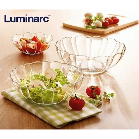 Bát Thủy Tinh Luminarc Arcade 20cm - Bát Đựng Hoa Quả và Canh - Thiết Kế Tinh Xảo, Chất Liệu Cao Cấp An Toàn cho Sức Khỏe