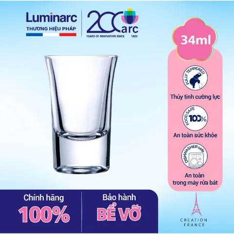 Bộ cốc ly thủy tinh uống rượu nặng Hotshot 12 chiếc 34ml - Sang trọng, an toàn cho sức khỏe, phù hợp gia đình, nhà hàng, quà tặng tân gia