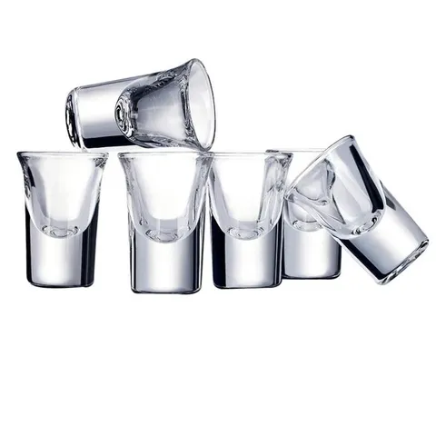 Bộ cốc ly thủy tinh uống rượu nặng Hotshot 12 chiếc 34ml - Sang trọng, an toàn cho sức khỏe, phù hợp gia đình, nhà hàng, quà tặng tân gia